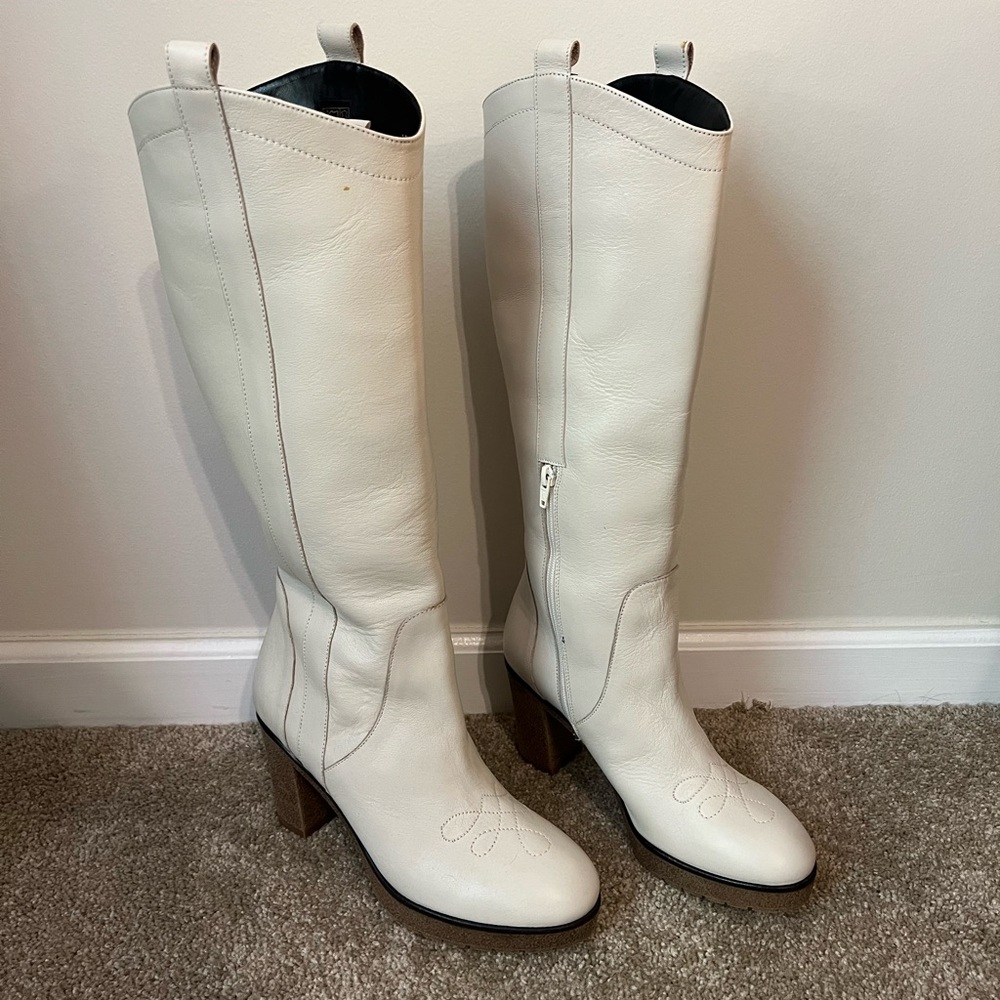 Anthropologie Western Heeled Boots